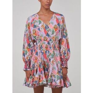 NWOT RHODE Mini Long-Sleeve Olivia Floral Dress